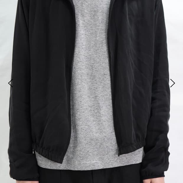 Tailored cupra zip-up (black)