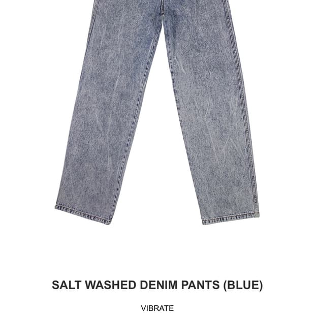 바이브레이트 레터링 데님 팬츠