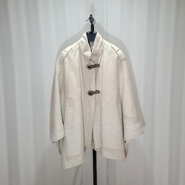 (택포) 타임 울 케이프 코트 F B309