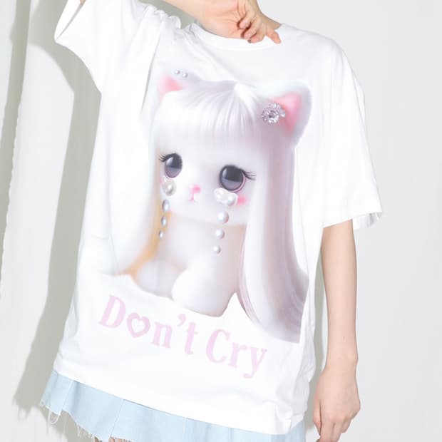 클럿스튜디오 don’t cry half t shirt