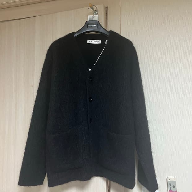 아워레가시 모헤어 가디건 블랙