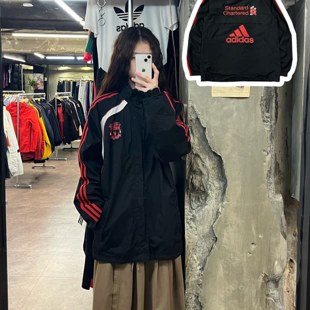 아디다스 리버풀 바람막이 블랙 100 #csz2093