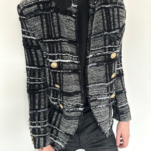 발망 나폴레옹 트위드 더블 자켓