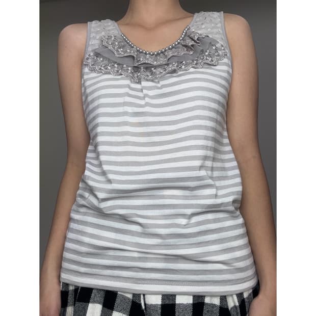 빈티지 그레이 슬리브리스