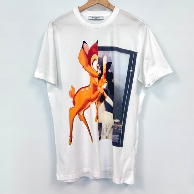 GIVENCHY 지방시 밤비 BAMBI 화이트 반팔티셔츠 XS