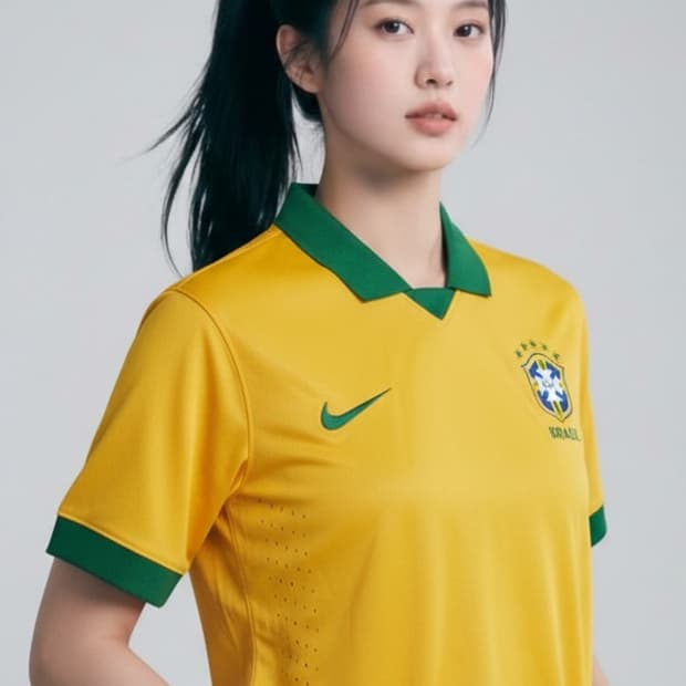 나이키 브라질 국대 축구 유니폼 M