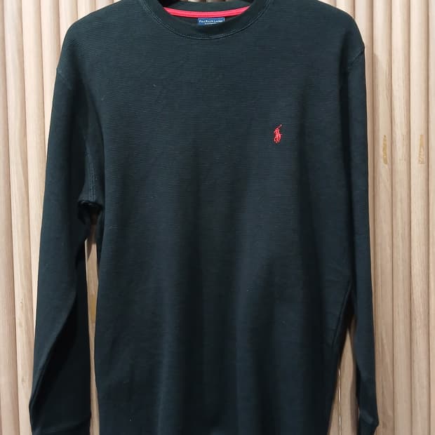 폴로 랄프로렌 와플 긴팔 티셔츠 - M