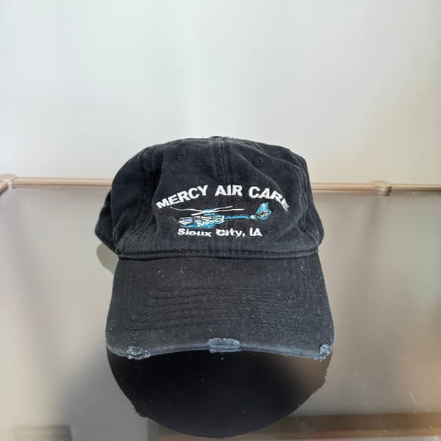 USA 블랙 데미지 빈티지 모자 볼캡 vintage cap