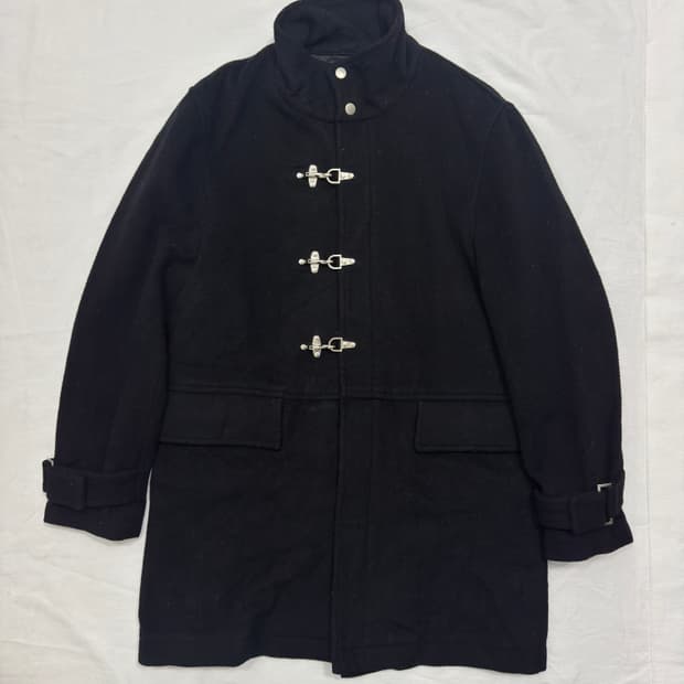 tnfe buckle detail wool coat