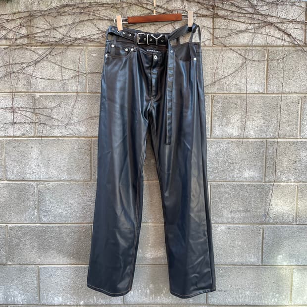 [M] Y/ Project Unisex Leather Pants