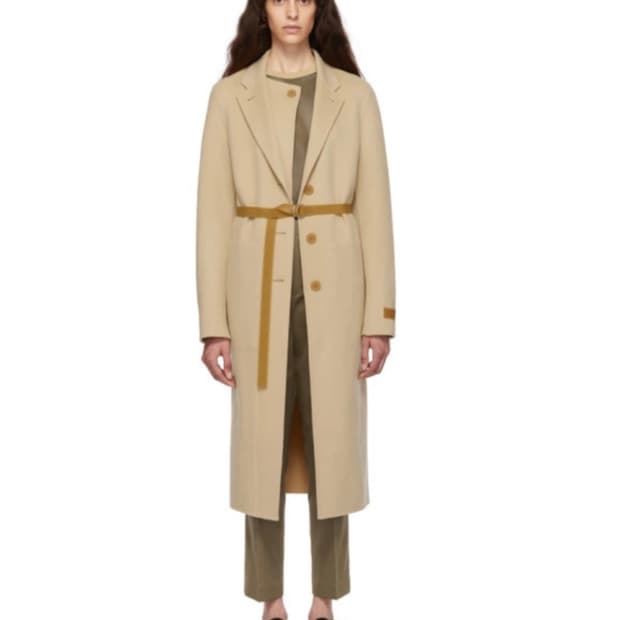 헬무트랭 울캐시 롱 코트 55-66