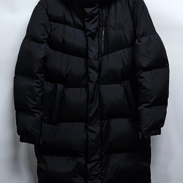 노스페이스 구스다운 롱패딩 90 S
