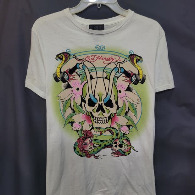 Ed Hardy USA 애드하디 빈티지 스컬 셔츠