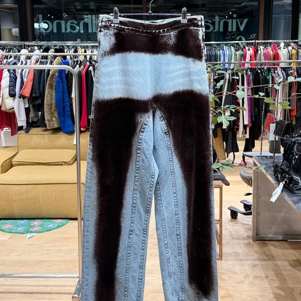 와이 프로젝트 데님 수플레 프린팅 팬츠 