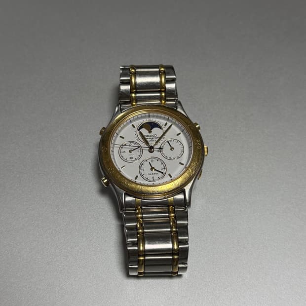 80s Seiko 세이코 문페이즈 크로노그래프 시계