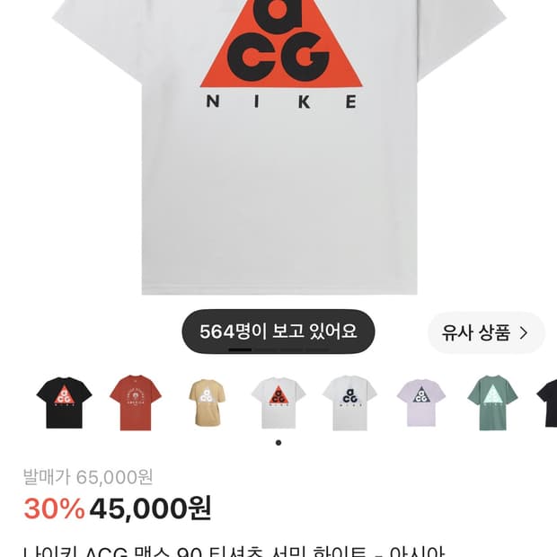나이키 acg 반팔