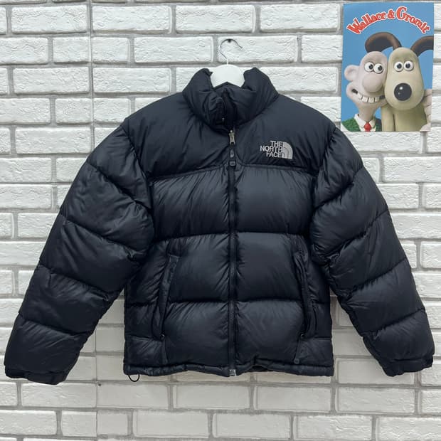 노스페이스 블랙  눕시700 패딩-S 90