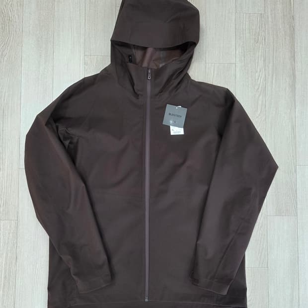 유니클로 블록테크 블럭테크 바람막이 파카 자켓 38 다크 브라운 XL