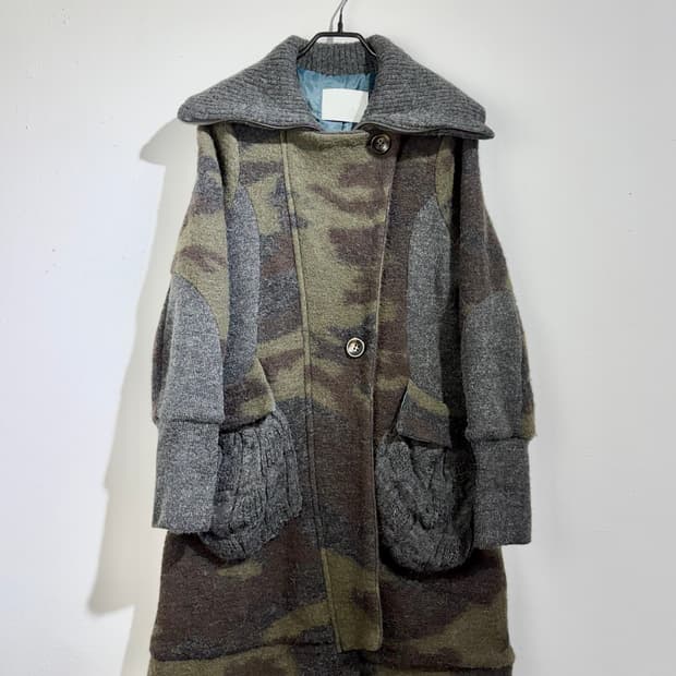 FUTURUM 카모 니트 코트 (MADE IN ITALY)