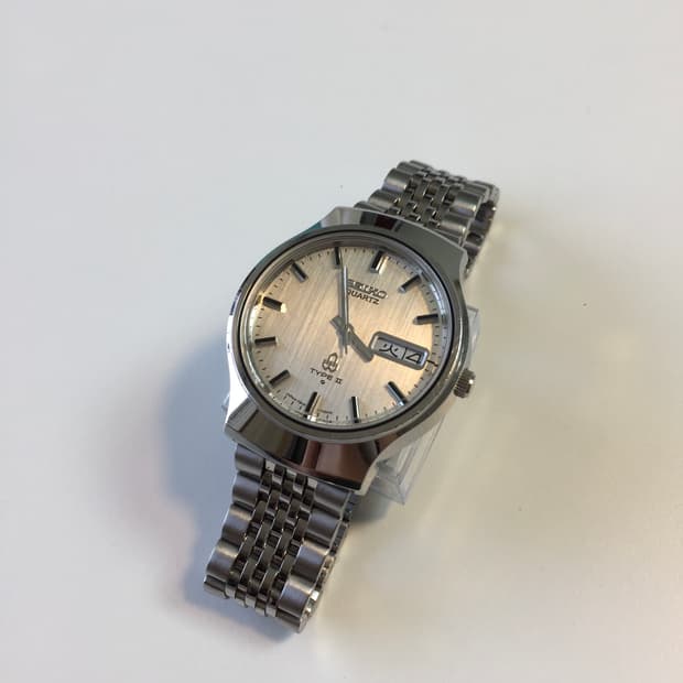 70s seiko type 2 silver gradation dial