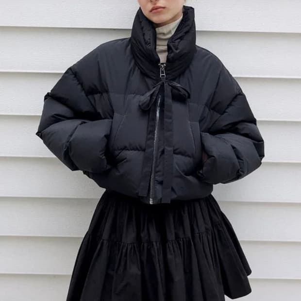 더티스 리본 패딩