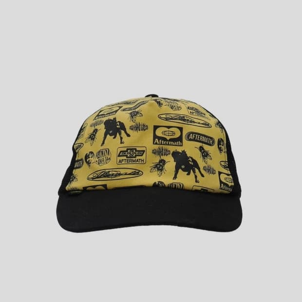 애프터매스 full print mesh cap black