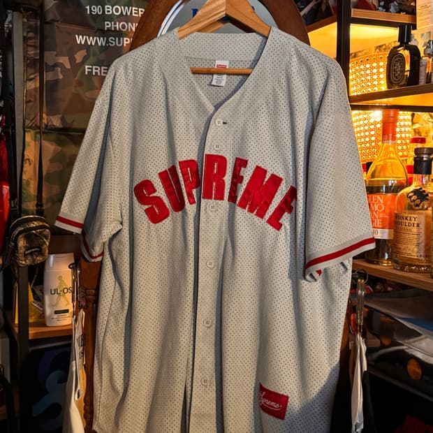 Xl 슈프림 울트라 스웨이드 베이스볼 져지