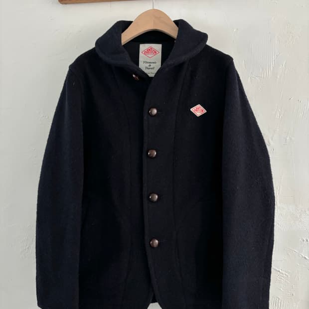 Danton 단톤 라운드 카라 네이비 울 자켓