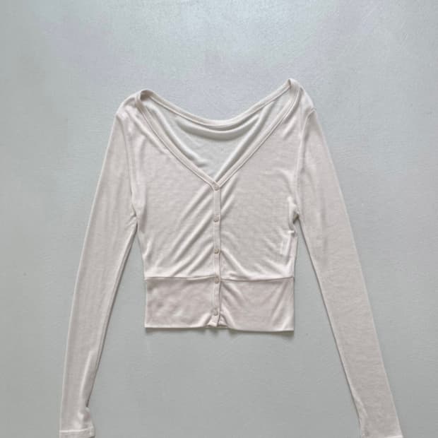 Cladda sheer slim cardigan