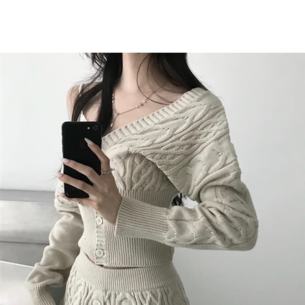 힐다 고희 콜라보 디어 윈터 니트 가디건 