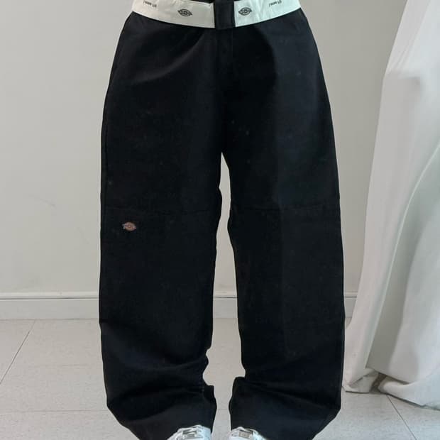 디키즈 블랙 루즈핏 팬츠