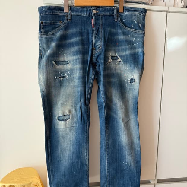 디스퀘어드 DSQ D2 디퀘 쿨가이진 데님 청바지 56사이즈 정품 쿨가이