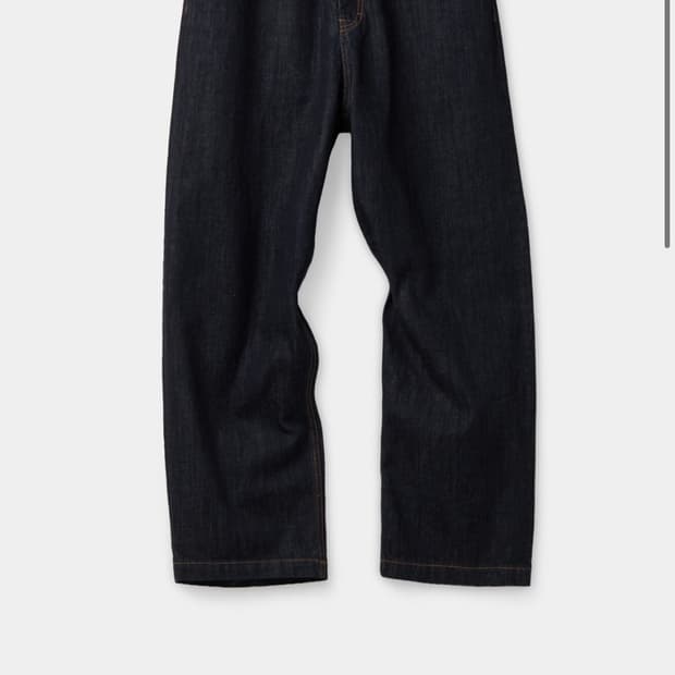 구매)쿠어 인디고 블루 워시드 배기 핏 진스