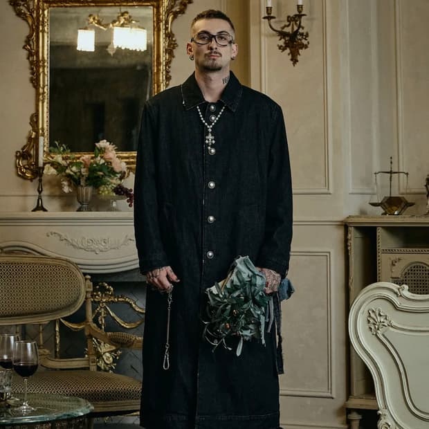 OP.02 REPS DENIM COAT BLACK 오퍼스0012 코트 L