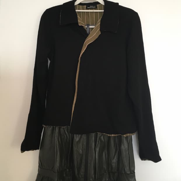 Comme des GARCONS tricot collared top