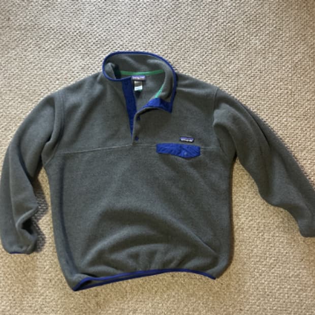 파타고니아 싱칠라 스냅 버튼 풀오버 플리스 그레이 M