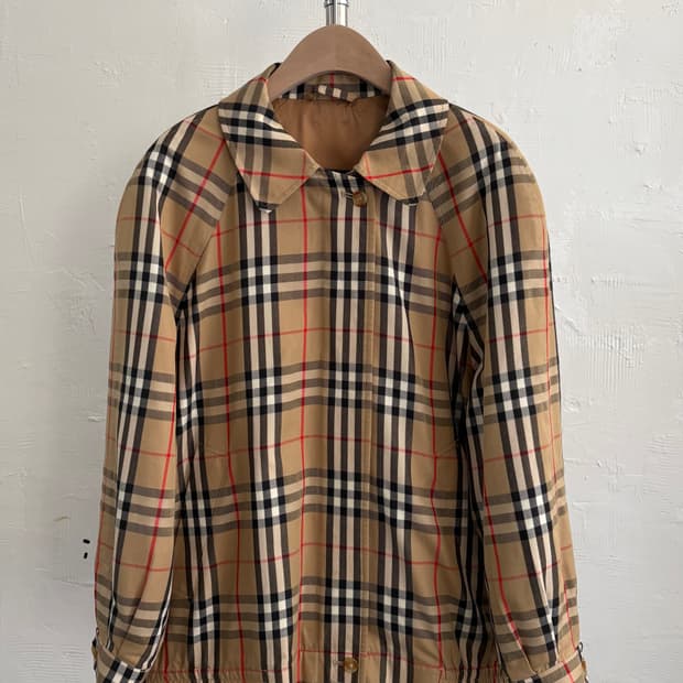 버버리 라나울 노바체크 헤링턴 자켓