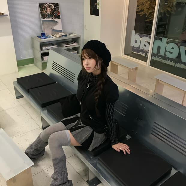 버버리 무채색 니혼진 더블코트 코디세트