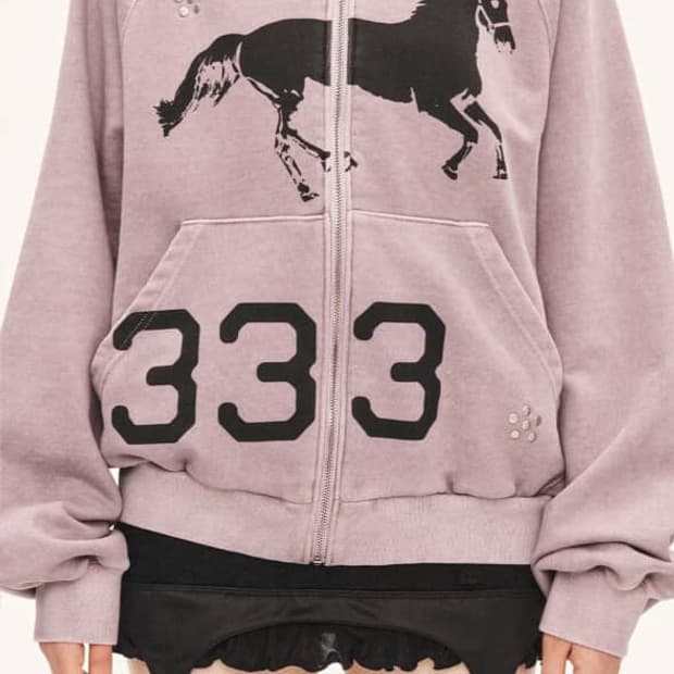 쓰리타임즈 Midnight stud hoodie 