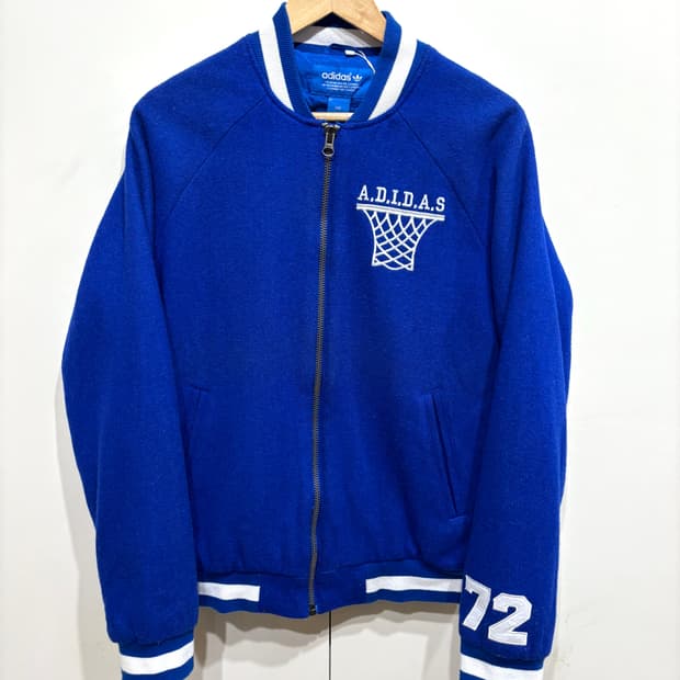 아디다스 ADIDAS 블루 바시티 자켓 72