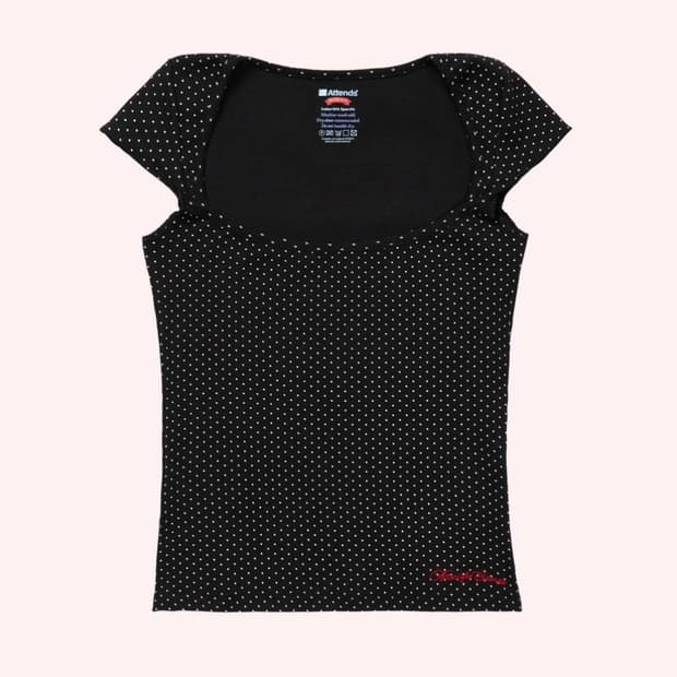 어텐즈 Attends Froufrou Tee Shirt (Dotty)