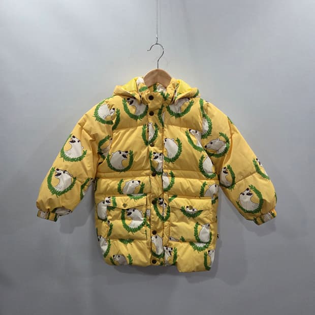 미니로디니 키즈 북극곰 푸퍼 패딩 6/7Y 
