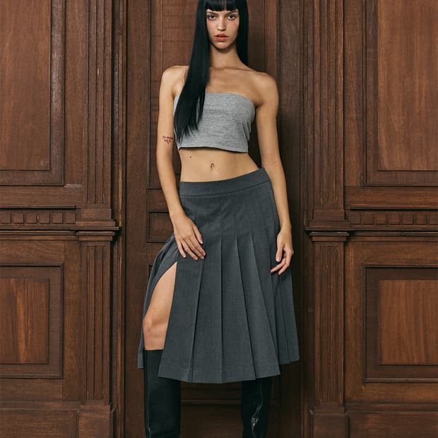 Toomuchtax PLEATS MIDI SKIRT s사이즈