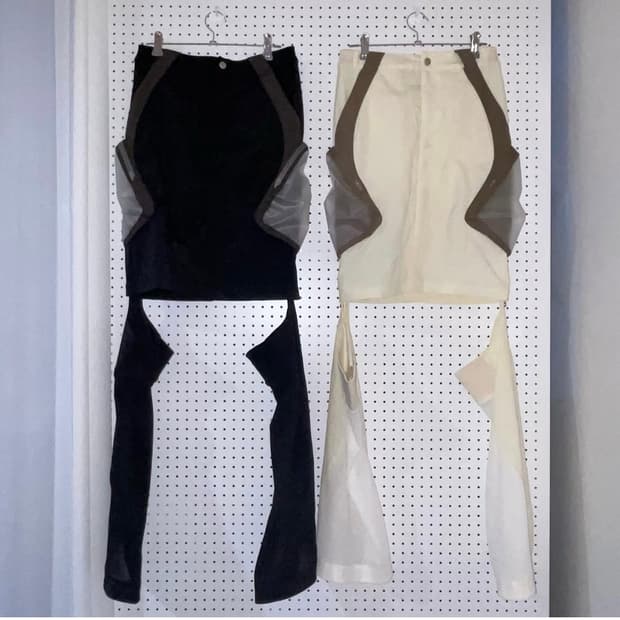 지초이 카고 스커트