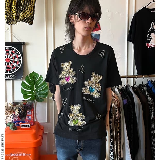 GINZA MAGGY Swarovski Jewel Bear T-Shirt