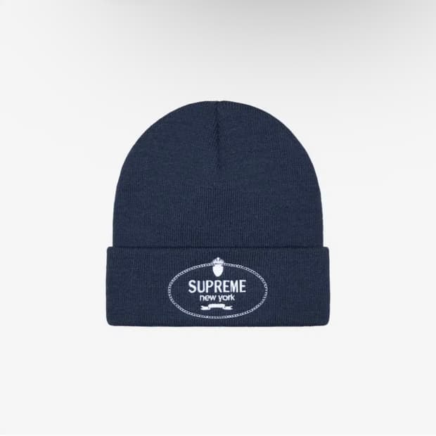슈프림 크레스트 비니 네이비