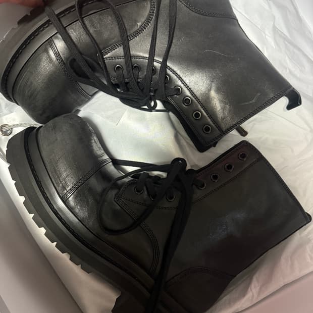 260사이즈 쏘유레슈어 코인서울 부츠 블랙