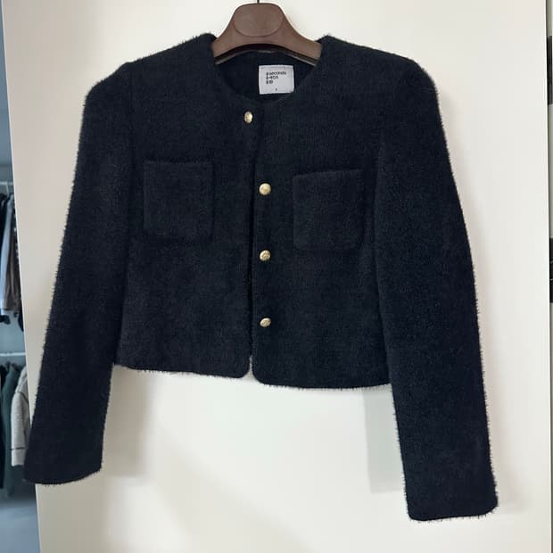 에잇세컨즈 앞포켓 패디드 안감 재킷 블랙 S