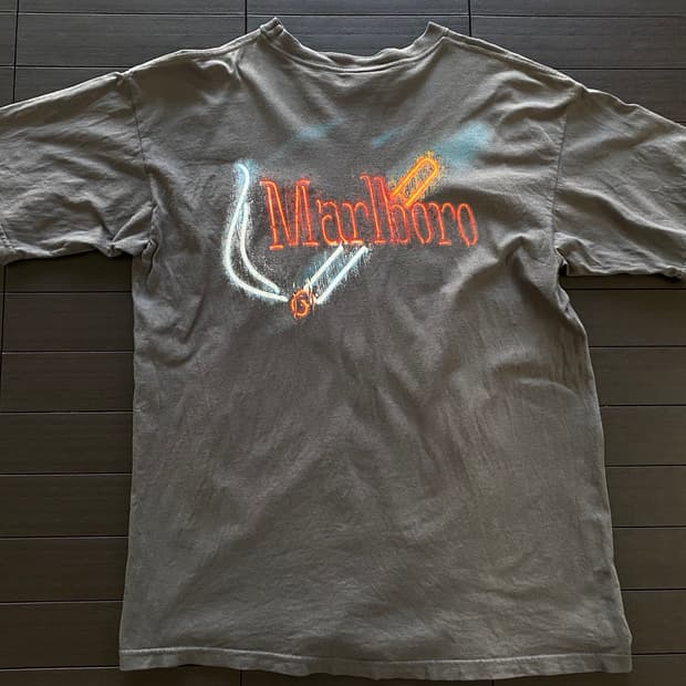 (XL) 90s 빈티지 말보로 담배 티셔츠