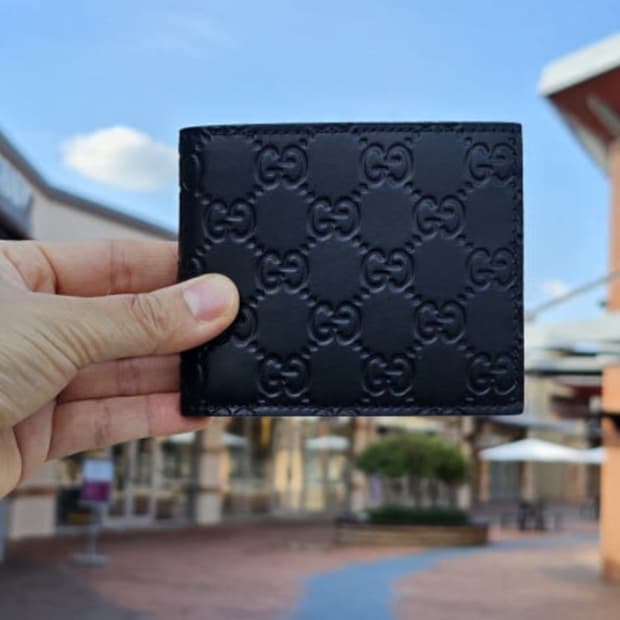 구찌 GG 패턴 남성용 반지갑